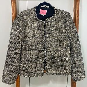 Kate Spade / Gold Party Tweed Evening Jacket